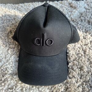 ALO Yoga Black Mesh Cap
